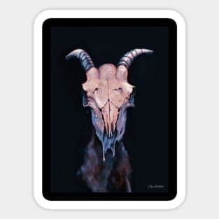 Goat Skull Sticker